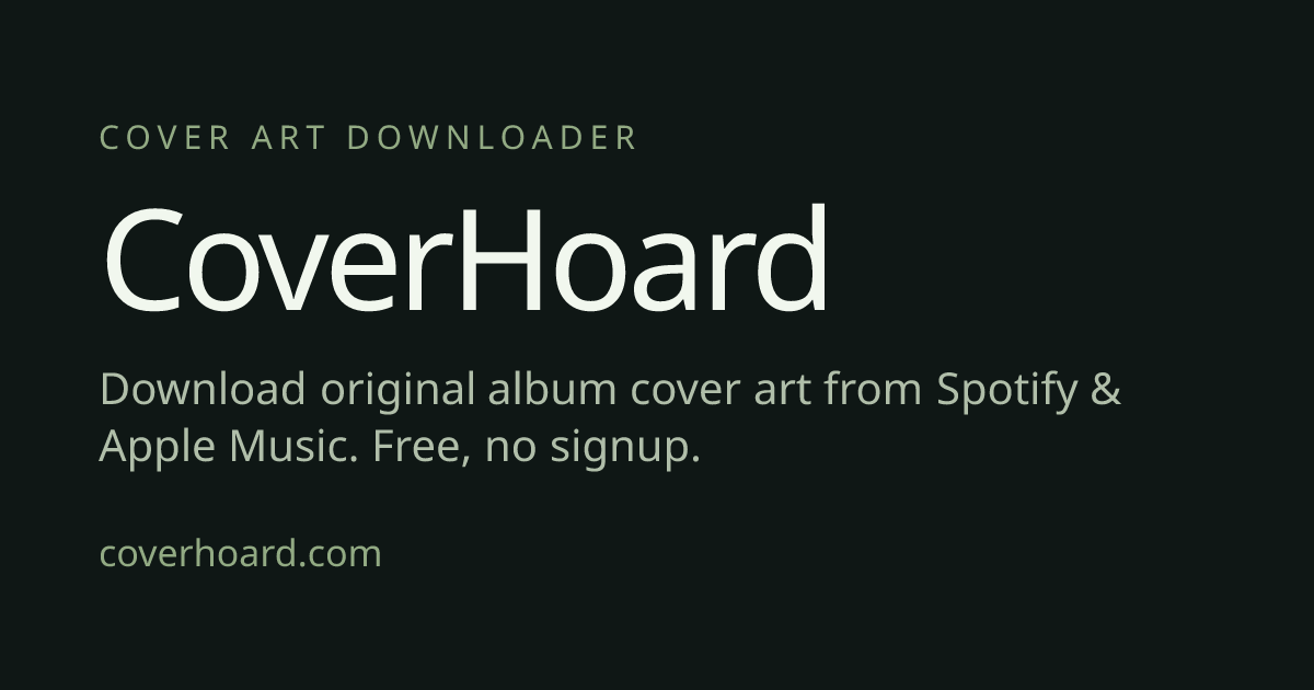 I built a website that downloads cover art of songs and albums logo
